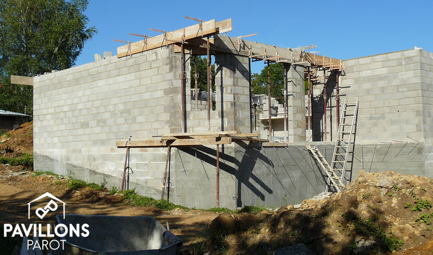 mise en pace des poutrelles et hourdis béton