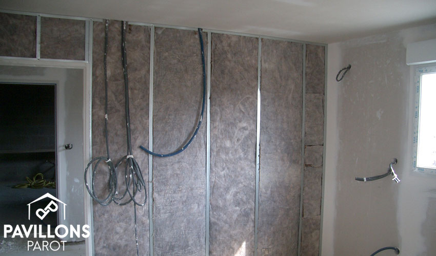 mise en place du doublege isolant